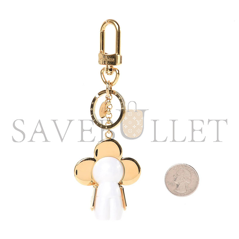 L0vis Vvtt0n STRASS u1u1eNNE WINTER BAG CHARM KEY HOLDER GOLD